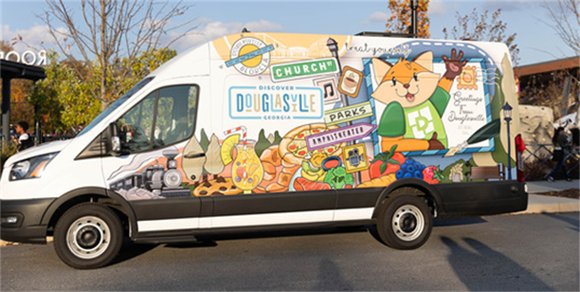 Douglasville CVB Mobile Welcome Center Van